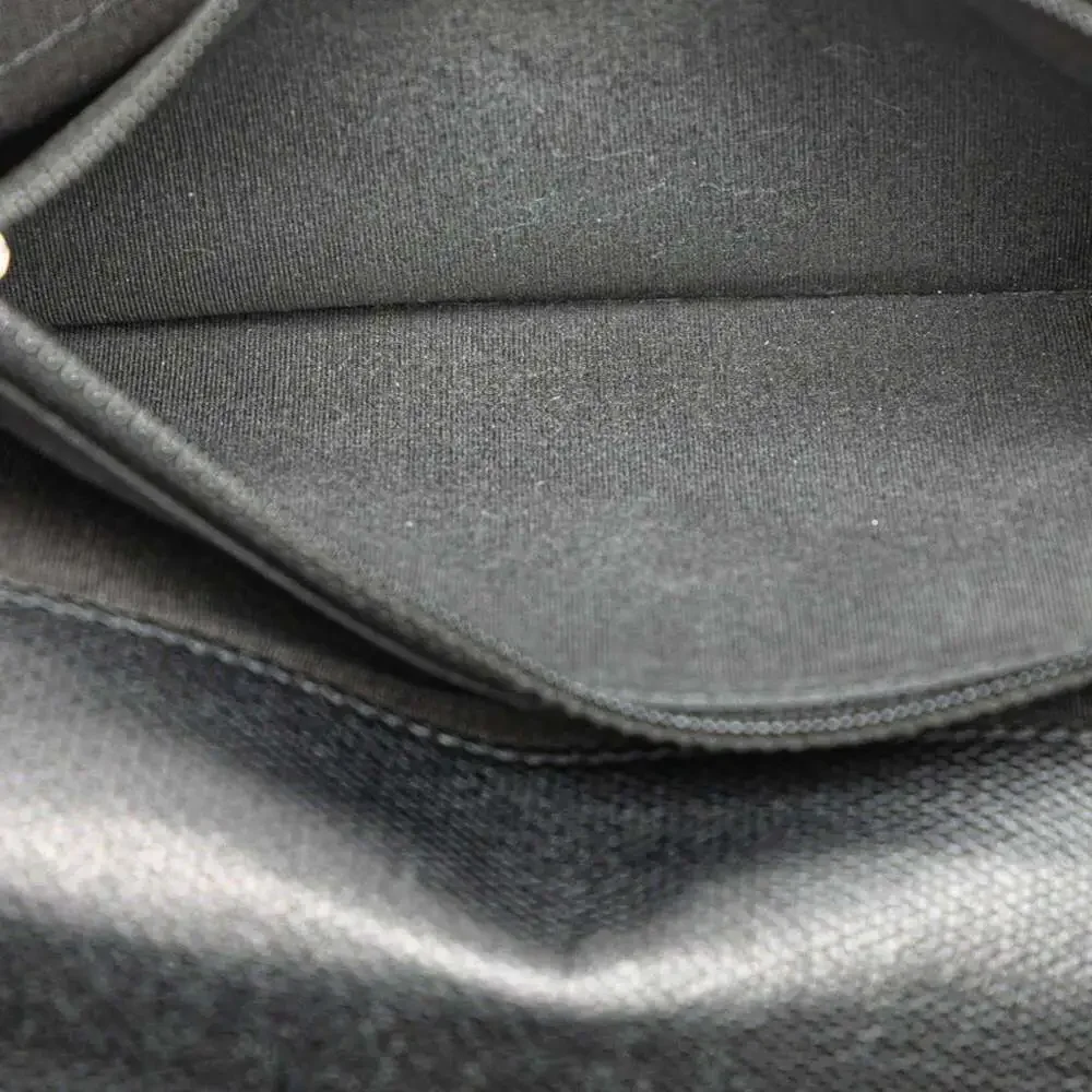 CHANEL Authentic Black Leather Wallet